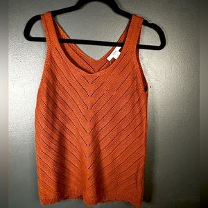 Burnt orange sweater tank/vest